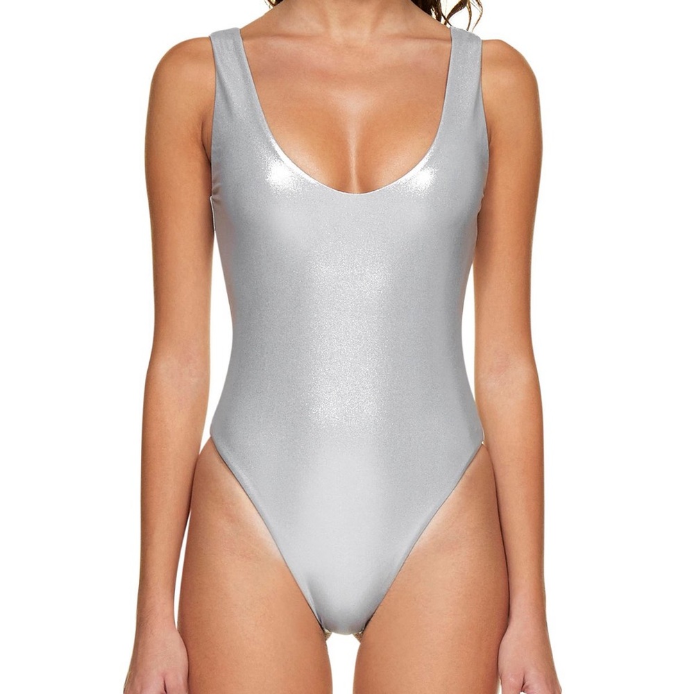 SAINT LAURENT Scoop Neck Sleeveless Bodysuit